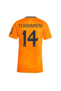 Real Madrid Aurelien Tchouameni #14 Voetbaltruitje Uit tenue Dames 2024-25 Korte Mouw